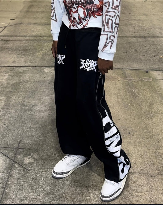 "HARD TIMES ZIP PANTS"